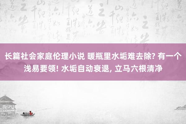 长篇社会家庭伦理小说 暖瓶里水垢难去除? 有一个浅易要领! 水垢自动衰退， 立马六根清净