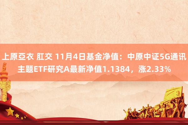 上原亞衣 肛交 11月4日基金净值：中原中证5G通讯主题ETF研究A最新净值1.1384，涨2.33%