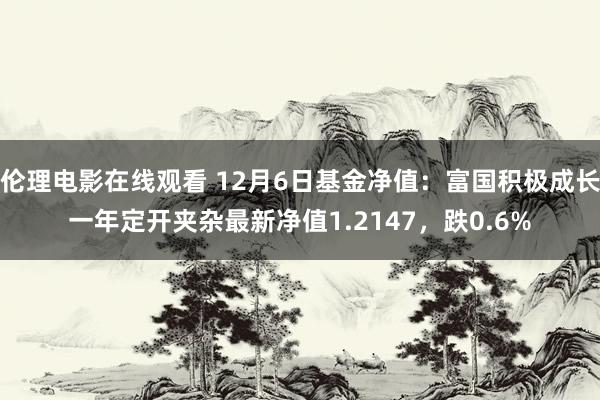 伦理电影在线观看 12月6日基金净值：富国积极成长一年定开夹杂最新净值1.2147，跌0.6%