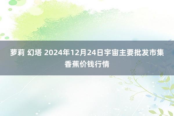 萝莉 幻塔 2024年12月24日宇宙主要批发市集香蕉价钱行情