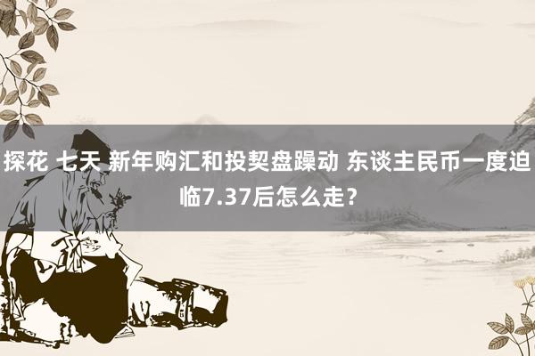 探花 七天 新年购汇和投契盘躁动 东谈主民币一度迫临7.37后怎么走？